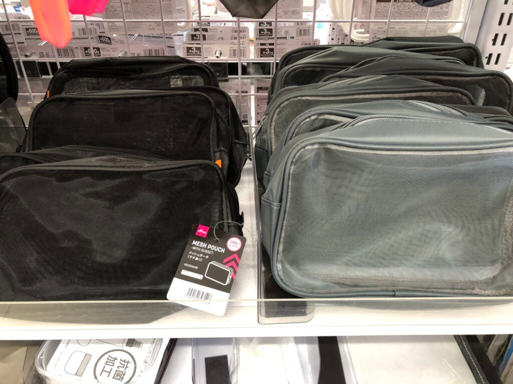 透明メッシュポーチ